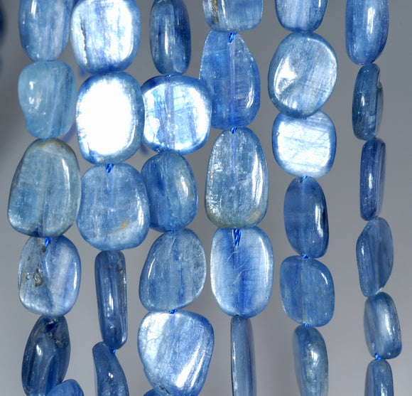 8x6-12x10MM Kyanite Gemstone Pebble Chip Loose Beads 16 inch (80003249-A3)