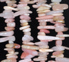 12-16MM Pink Opal Gemstone Stick Pebble Chip Loose Beads 15.5 inch (80003250-A3)