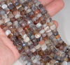 8X7-7X3MM Bostwana Agate Gemstone Faceted Rondelle Loose Beads 7.5 inch Half Strand (80003256 H-A61)