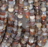 8X7-7X3MM Bostwana Agate Gemstone Faceted Rondelle Loose Beads 7.5 inch Half Strand (80003256 H-A61)