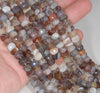 8X6-8X3MM Bostwana Agate Gemstone Faceted Rondelle Loose Beads 7.5 inch Half Strand (80003257 H-A61)