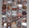 8X6-8X3MM Bostwana Agate Gemstone Faceted Rondelle Loose Beads 15.5 inch Full Strand (80003257-A61)