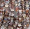 10X8-10X4MM Bostwana Agate Gemstone Faceted Rondelle Loose Beads 7.5 inch Half Strand (80003259 H-A61)