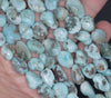 14x8MM Larimar Gemstone Pebble Nugget Granule Loose Beads 16.5 inch Full Strand (80003262-A1)