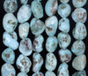 14x8MM Larimar Gemstone Pebble Nugget Granule Loose Beads 16.5 inch Full Strand (80003262-A1)