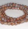 5-6MM Red Brown Pietersite Gemstone Grade AB Round Loose Beads 7 inch Half Strand (80003265-A84)