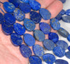 18X13MM Natural Lapis Lazuli Gemstone Grade AA Slice Teardrop Loose Beads 15.5 inch Full Strand (80003278-B90)