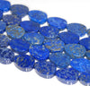 18X13MM Natural Lapis Lazuli Gemstone Grade AA Slice Teardrop Loose Beads 15.5 inch Full Strand (80003278-B90)