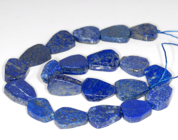 20X16MM Natural Lapis Lazuli Gemstone Grade A Slice Teardrop Loose Beads 15.5 inch Full Strand (80003279-B90)