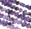 20X13-15X11MM Dark Purple Amethyst Gemstone Faceted Nugget Loose Beads 7.5 inch Half Strand (80003281-B90)