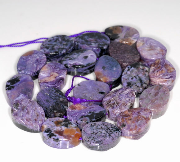 19X14-18X13MM Chaorite Gemstone Slice Teardrop Loose Beads 7 inch Half Strand (80003283-B90)