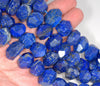 18X14-16X12MM Lapis Lazuli Gemstone Faceted Nugget Loose Beads 7.5 inch Half Strand (80003285-B90)