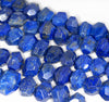 18X14-16X12MM Lapis Lazuli Gemstone Faceted Nugget Loose Beads 7.5 inch Half Strand (80003285-B90)