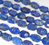 18X12-16X12MM Lapis Lazuli Gemstone Faceted Nugget Loose Beads 7.5 inch Half Strand (80003286-B90)