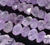 20X17-14X7MM Light Lavender Amethyst Gemstone Faceted Nugget Loose Beads 7.5 inch Half Strand (80003288-B90)