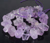 20X17-14X7MM Light Lavender Amethyst Gemstone Faceted Nugget Loose Beads 7.5 inch Half Strand (80003288-B90)