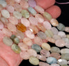 8X12MM Morganite Gemstone Faceted Oval Loose Beads 15.5 inch Full Strand (80003294-B92)