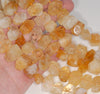 20X14-15X9MM Citrine Gemstone Faceted Nugget Loose Beads 7.5 inch Half Strand (80003310-B91)