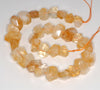 20X14-15X9MM Citrine Gemstone Faceted Nugget Loose Beads 7.5 inch Half Strand (80003310-B91)