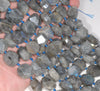 14MM Labradorite Gemstone Faceted Round Nugget Loose Beads 7.5 inch Half Strand (80003319-B91)