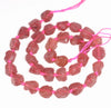 14X12-10X7MM Strawberry Lepidocrocite Quartz Gemstone Grade AAA Rough Nugget Pebble Loose Beads 16.5 inch Full Strand (80003326-B89)