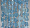 14X12-9X7MM Blue Calcite Gemstone Grade AAA Faceted Nugget Loose Beads 7.5 inch Half Strand (80003328-B89)