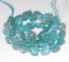 12X10-9X7MM Aqua Blue Apatite Gemstone Grade AAA Rough Nugget Pebble Loose Beads 16.5 inch Full Strand (80003330-B89)