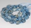 16X13-9X8MM Aquamarine Gemstone Grade AAA Rough Nugget Pebble Loose Beads 8 inch Half Strand (80003339-B89)