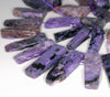 38X10-14X6MM Chaorite Gemstone Grade A Graduated Stick Loose Beads 16 inch Full Strand (80003341-B88)