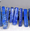 45X8-22X7MM Lapis Lazuli Gemstone Grade A Graduated Stick Loose Beads 16.5 inch Full Strand (80003344-B88)