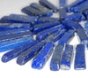 45X8-22X7MM Lapis Lazuli Gemstone Grade A Graduated Stick Loose Beads 16.5 inch Full Strand (80003344-B88)