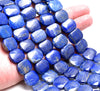 20X15MM Natural Lapis Lazuli Gemstone Grade A Double Drill Bracelet Loose Beads 7.5 inch Half Strand (80003359-B86)