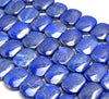 20X15MM Natural Lapis Lazuli Gemstone Grade A Double Drill Bracelet Loose Beads 7.5 inch Half Strand (80003359-B86)