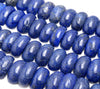 23X11MM Natural Lapis Lazuli Gemstone Grade A Double Drill Bracelet Loose Beads 7.5 inch Half Strand (80003360-B86)