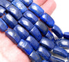 20X12-18X10MM Natural Lapis Lazuli Gemstone Grade A Double Drill Bracelet Loose Beads 7.5 inch Half Strand (80003361-B86)