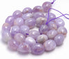 18X14-14X11MM Smooth Lavender Amethyst Gemstone Grade A Pebble Loose Beads 15.5 inch Full Strand (80003368-B87)