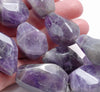 33X24-22X20MM Amethyst Gemstone Faceted Nugget Loose Beads (80003375-B87)