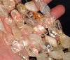 23X19-14X13MM Natural Citrine Gemstone Nugget Pebble Loose Beads 15 inch Full Strand (80003377-B85)