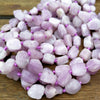 15X12-10X8MM Kunzite Gemstone Grade AAA Rough Nugget Pebble Loose Beads 16.5 inch Full Strand (80003391-B89)