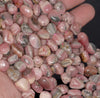 8-9MM Rhodochrosite Gemstone Pebble Nugget Granule Loose Beads 15.5 inch Full Strand (80003392-A61)