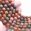 13-14MM Natural Yellow Orange Agate Gemstone Grade AAA Round Loose Beads 7.5 inch Half Strand (80003432-A84)