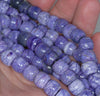 8X10MM Purple Charoite Jasper Gemstone Barrel Drum Loose Beads (80003435 H-A85)