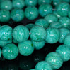 12MM Turquoise Green Jasper Gemstone Round Loose Beads 7.5 inch Half Strand (80003439 H-A85)