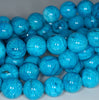 10MM Turquoise Blue Jasper Gemstone Round Loose Beads 7.5 inch Half Strand (80003441 H-A85)