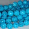 12MM Turquoise Blue Jasper Gemstone Round Loose Beads 7.5 inch Half Strand (80003442 H-A85)