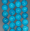 12MM Turquoise Blue Jasper Gemstone Round Loose Beads 7.5 inch Half Strand (80003442 H-A85)