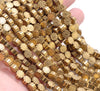 6MM Gold Hematite Gemstone Sunflower Loose Beads 8 inch Half Strand (80003452 H-A49)