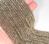 4X2MM Pyrite Hematite Gemstone Faceted Rondelle Loose Beads 15.5 inch Full Strand (80003455-A49)