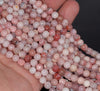 6MM Pink Opal Gemstone Grade A Round Loose Beads 7.5 inch Half Strand (80003457-A77)