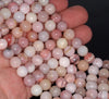 8-9MM Pink Opal Gemstone Grade A Round Loose Beads 7.5 inch Half Strand (80003459-A77)